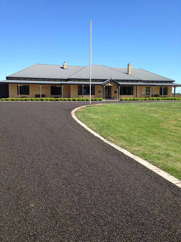 This is a photo of an asphalt driveway which has been installed by Coburg Road Tech